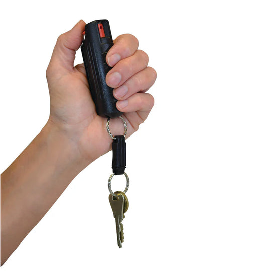 Eliminator Max - 1/2 oz. Pepper Spray with Black Hard Case and Quick Release Key Ring