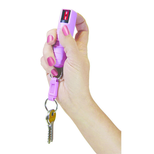 Protect-Her 1/2 oz. Pepper Spray with pink hard case and keyring