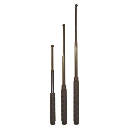Expandable Baton with Rubber Handle and Sheath
